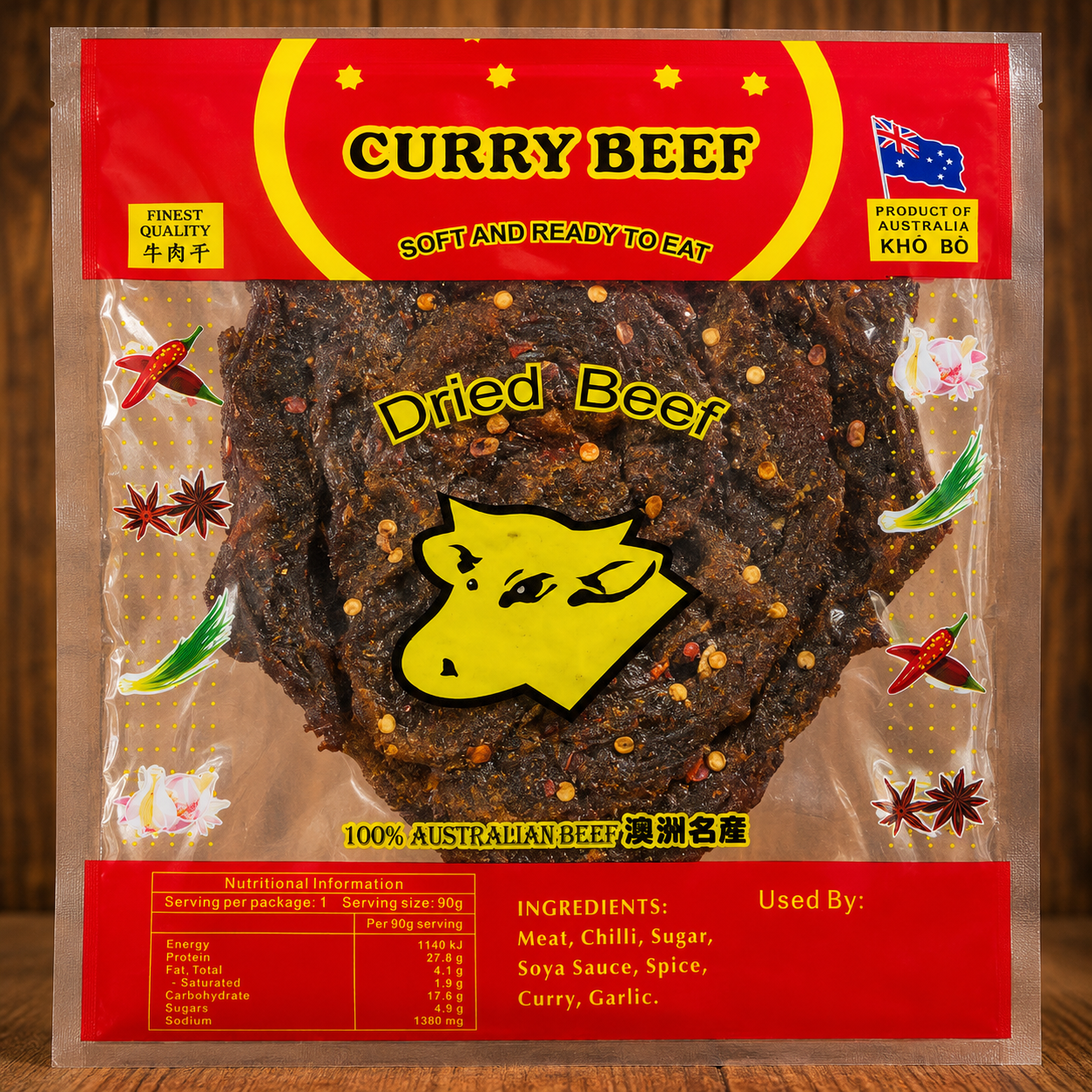 Curry Beef Jerky 100g